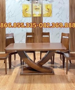Mẫu bàn ghế ăn hiện đại kiểu chân thuyền
