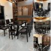 🪑 BỘ BÀN ĂN GỖ SỒI NGA 8 GHẾ CÁNH SEN – GIAO LẮP TẠI NHÀ ANH DŨNG (PHÙ NINH, PHÚ THỌ)